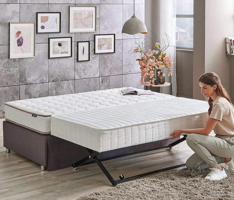 Pop-Up Boxspring met uitschuifbed