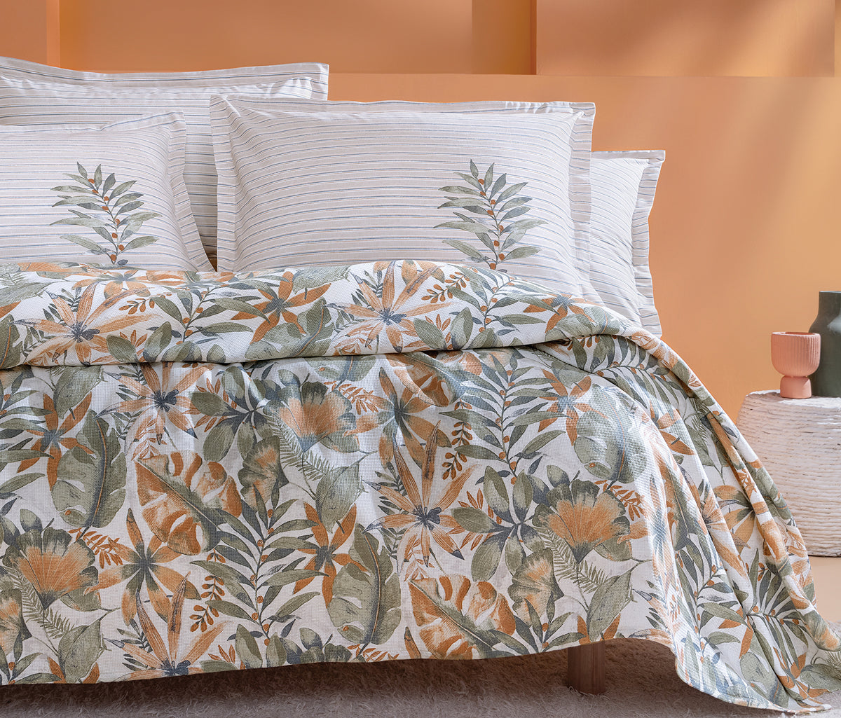 Amy Bedrukt katoenen zomerdekbedset