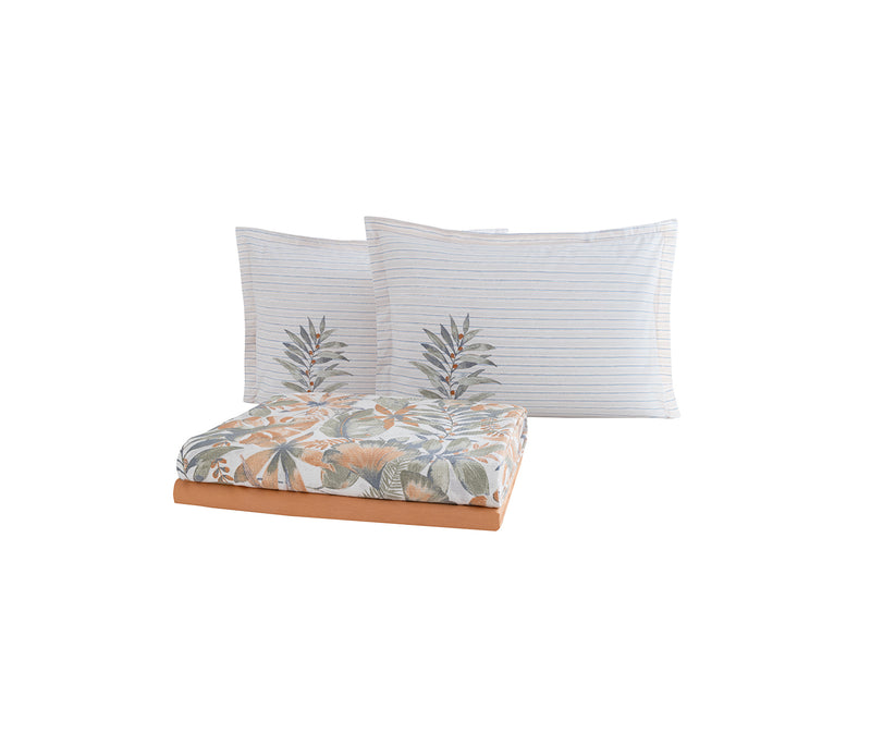 Amy Bedrukt katoenen zomerdekbedset