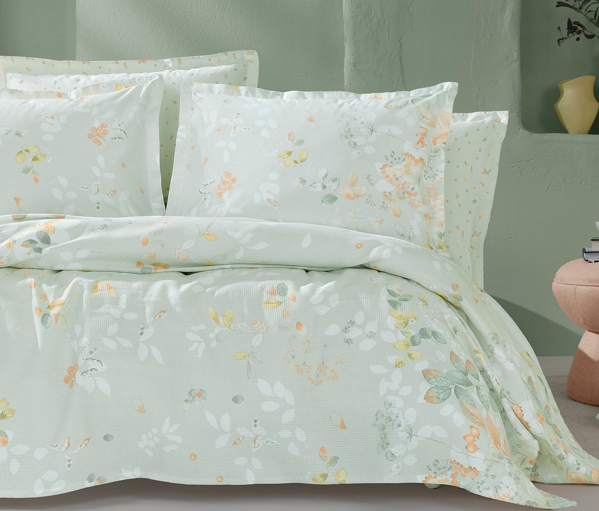 Merri Bedrukt katoenen zomerdekbedset