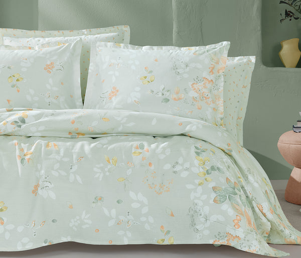 Merri Bedrukt katoenen zomerdekbedset