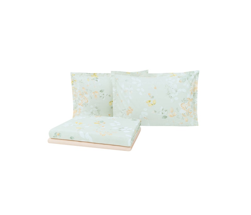 Merri Bedrukt katoenen zomerdekbedset
