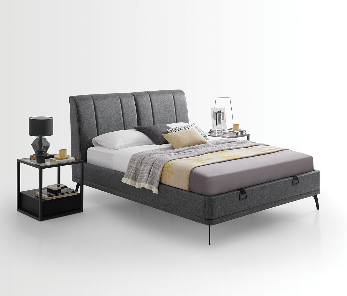 Black Ice Boxspring en hoofdbord 2-delige set