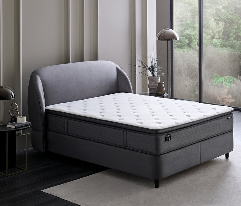 Orthopedic Support Matras, boxspring en hoofdbord 3-delige set