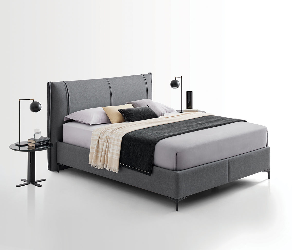 Lisbon & Tesla Power Boxspring en hoofdbord 2-delige set