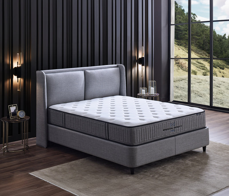 Ergocoil Infinity Pro Matras, boxspring en hoofdbord 3-delige set