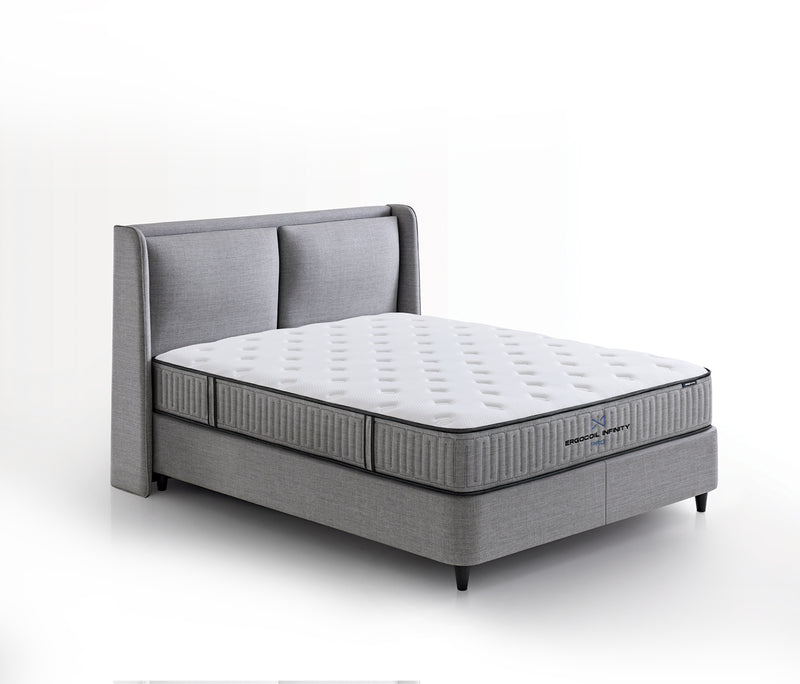 Ergocoil Infinity Pro Matras, boxspring en hoofdbord 3-delige set
