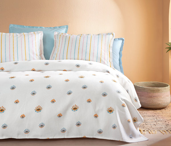 Aldon Bedrukt katoenen zomerdekbedset