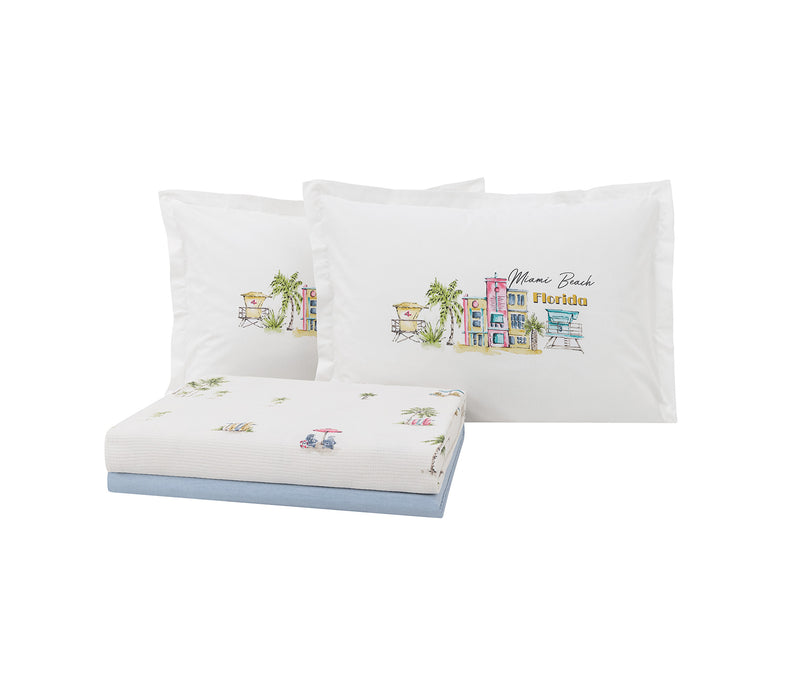 Aria Bedrukt katoenen zomerdekbedset
