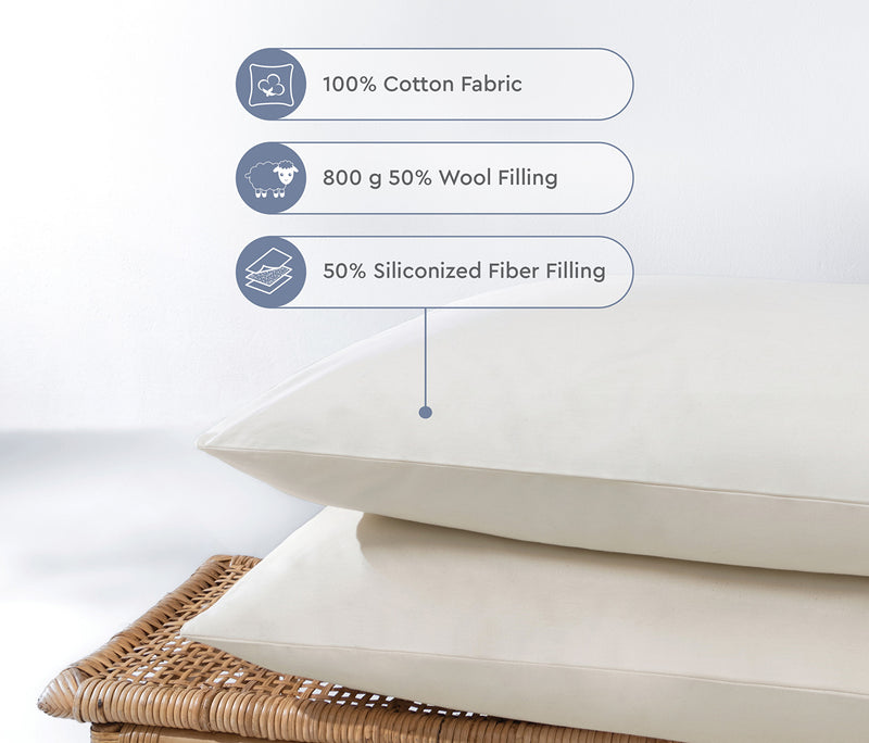 Superwashed Wollen kussen