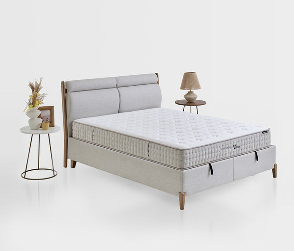 Ergonomic Air Matras, boxspring en hoofdbord 3-delige set