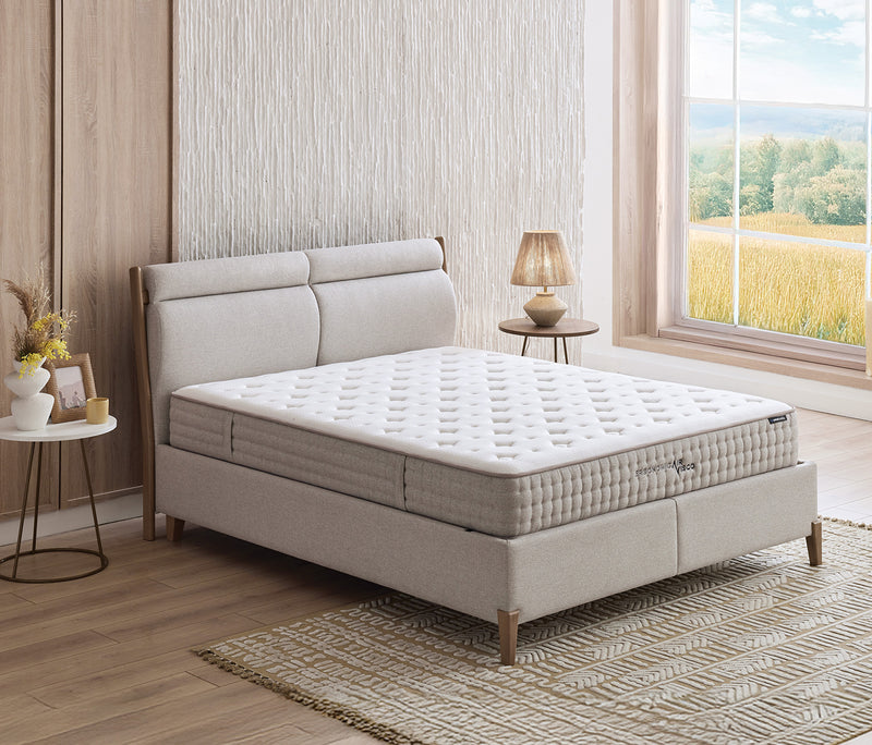 Ergonomic Air Matras, boxspring en hoofdbord 3-delige set