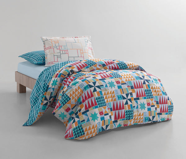 Patchwork Ranforce dekbedovertrekset