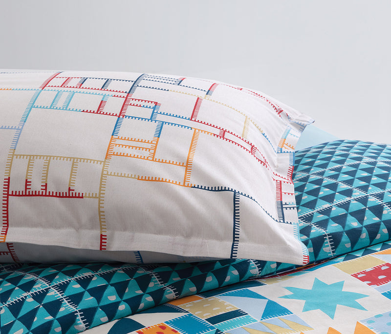 Patchwork Ranforce dekbedovertrekset