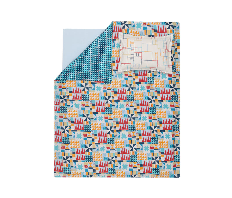 Patchwork Ranforce dekbedovertrekset