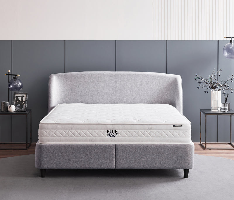 Blue Star & New Canto Matras, boxspring en hoofdbord 3-delige set