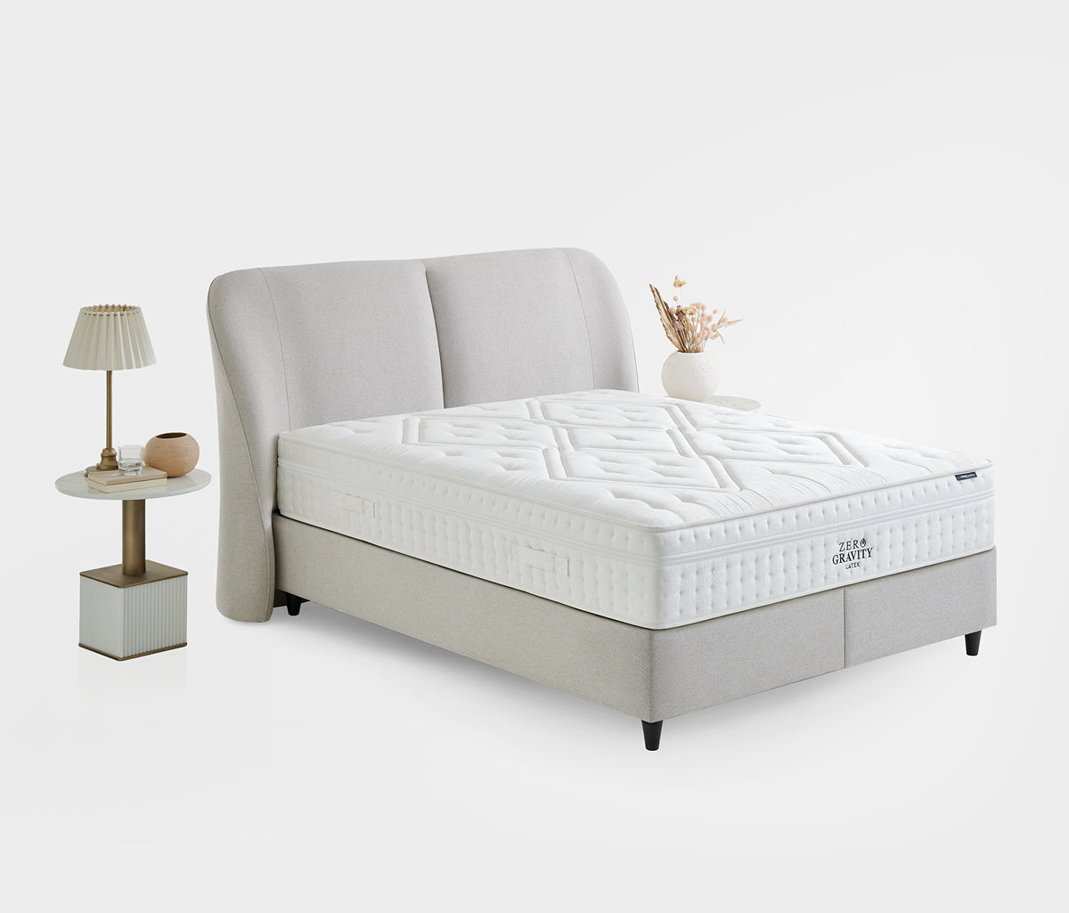 Zero Gravity Latex & Lento 3-delige set Matras, boxspring en hoofdbord