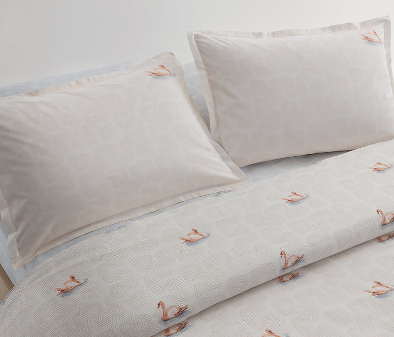 Folia Bedrukt katoenen zomerdekbedset