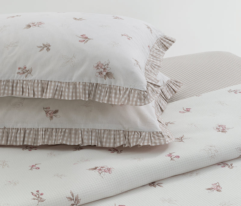 Hannya Bedrukt katoenen zomerdekbedset