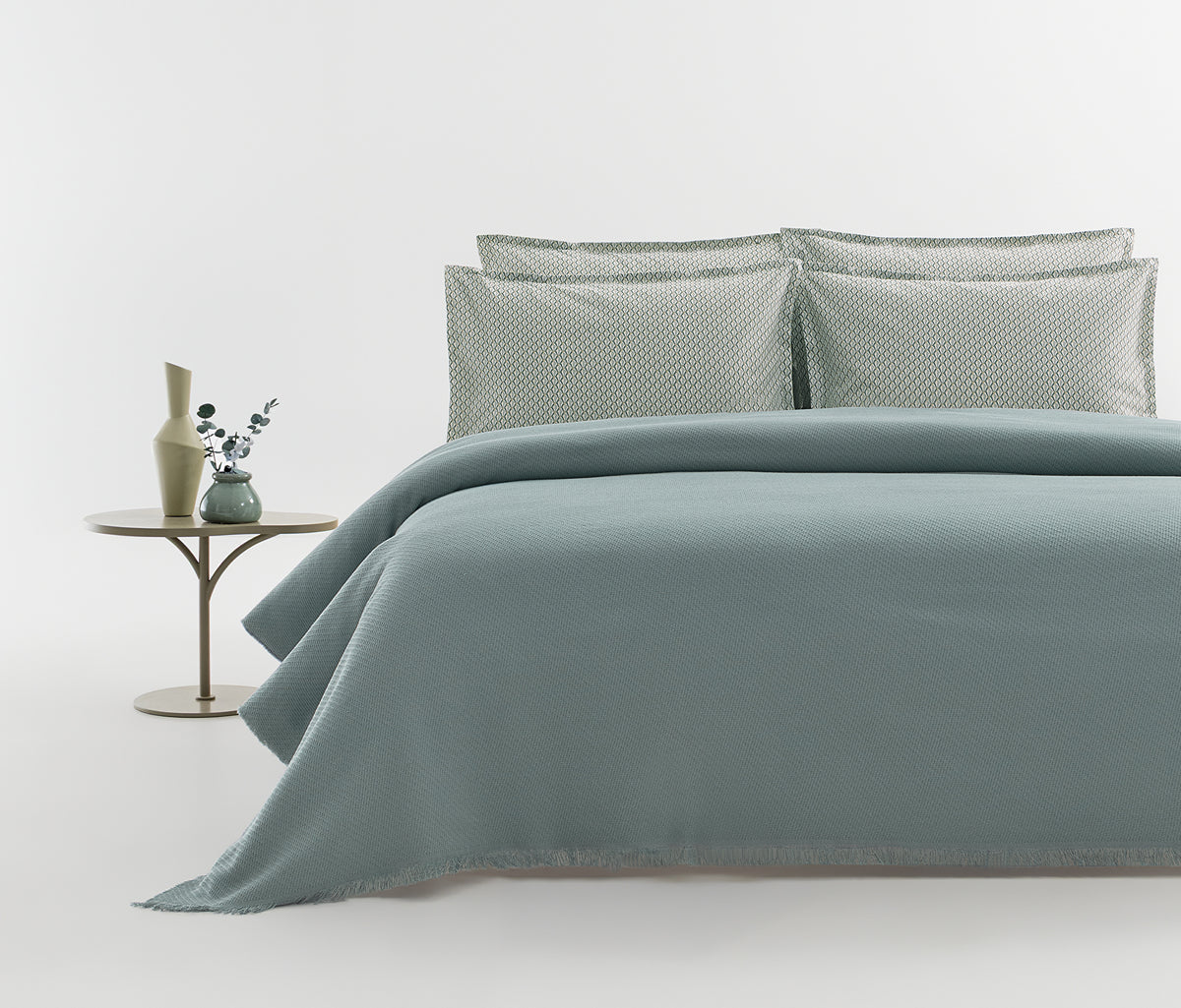 Fido Dobbygeweven zomerdekbedset in katoen, productfoto op een effen achtergrond