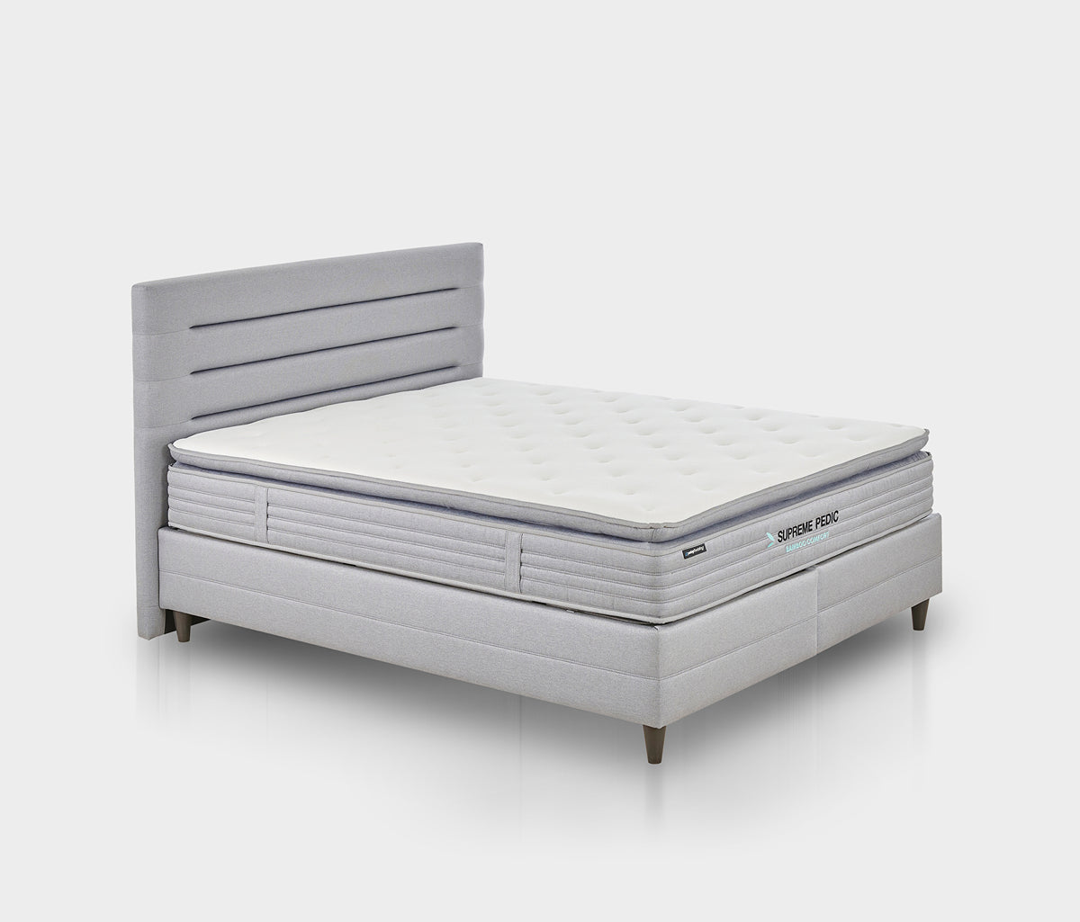 Supreme Pedic Matras, boxspring en hoofdbord 3-delige set