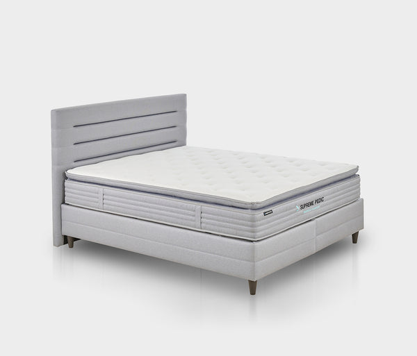 Supreme Pedic Matras, boxspring en hoofdbord 3-delige set
