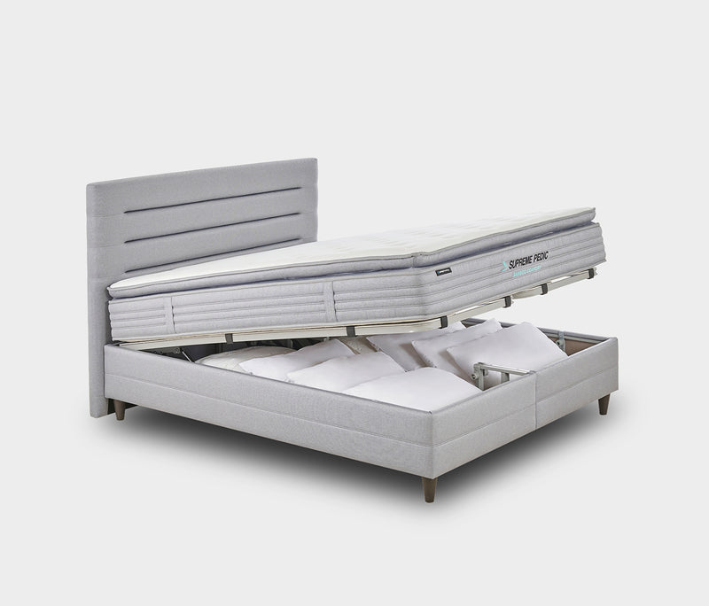 Supreme Pedic Matras, boxspring en hoofdbord 3-delige set