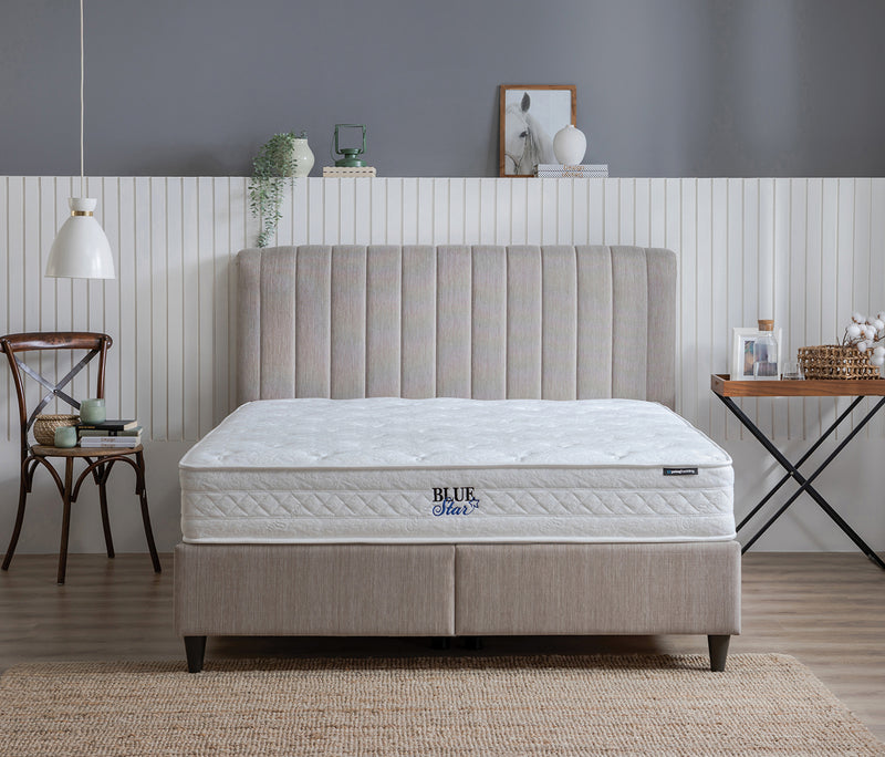 Blue Star Lento Matras, boxspring en hoofdbord 3-delige set