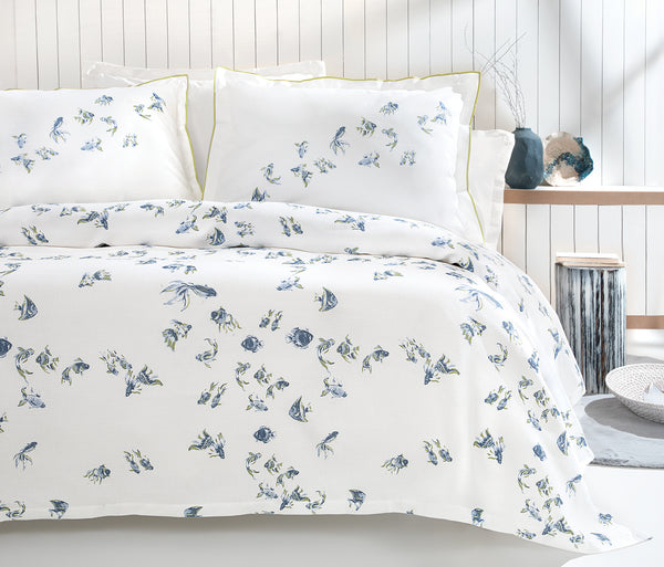 Betta Bedrukt katoenen zomerdekbedset