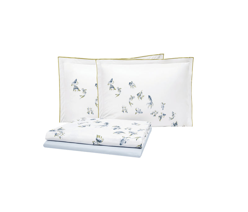 Betta Bedrukt katoenen zomerdekbedset