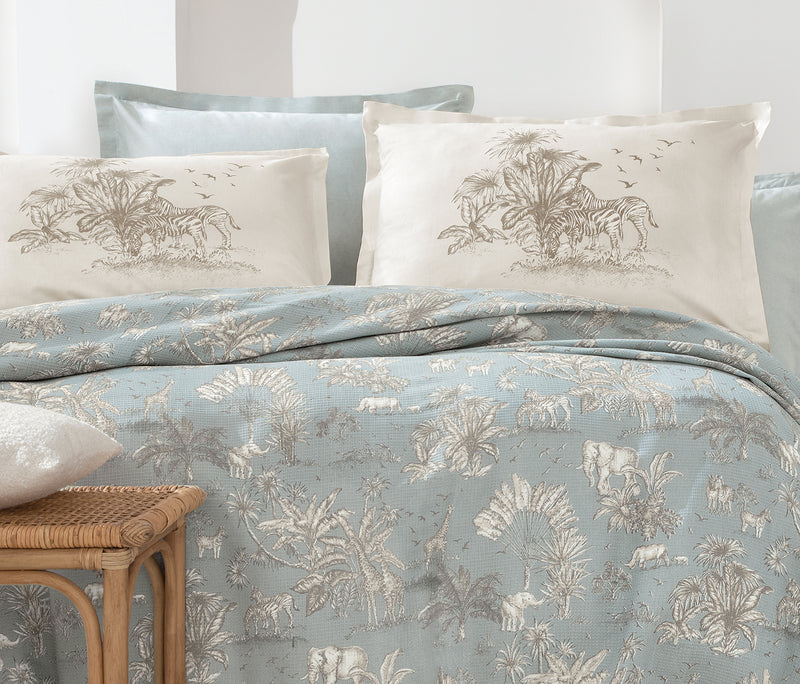 Aster Bedrukt katoenen zomerdekbedset