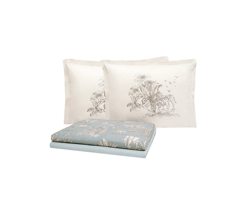 Aster Bedrukt katoenen zomerdekbedset