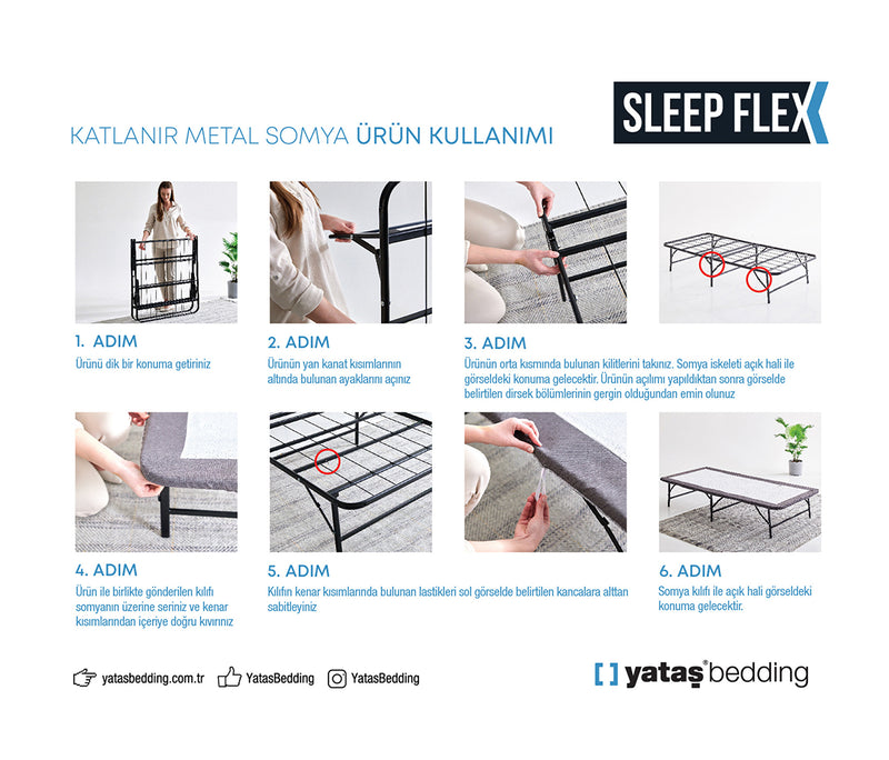Sleep Flex Opvouwbaar bedframe