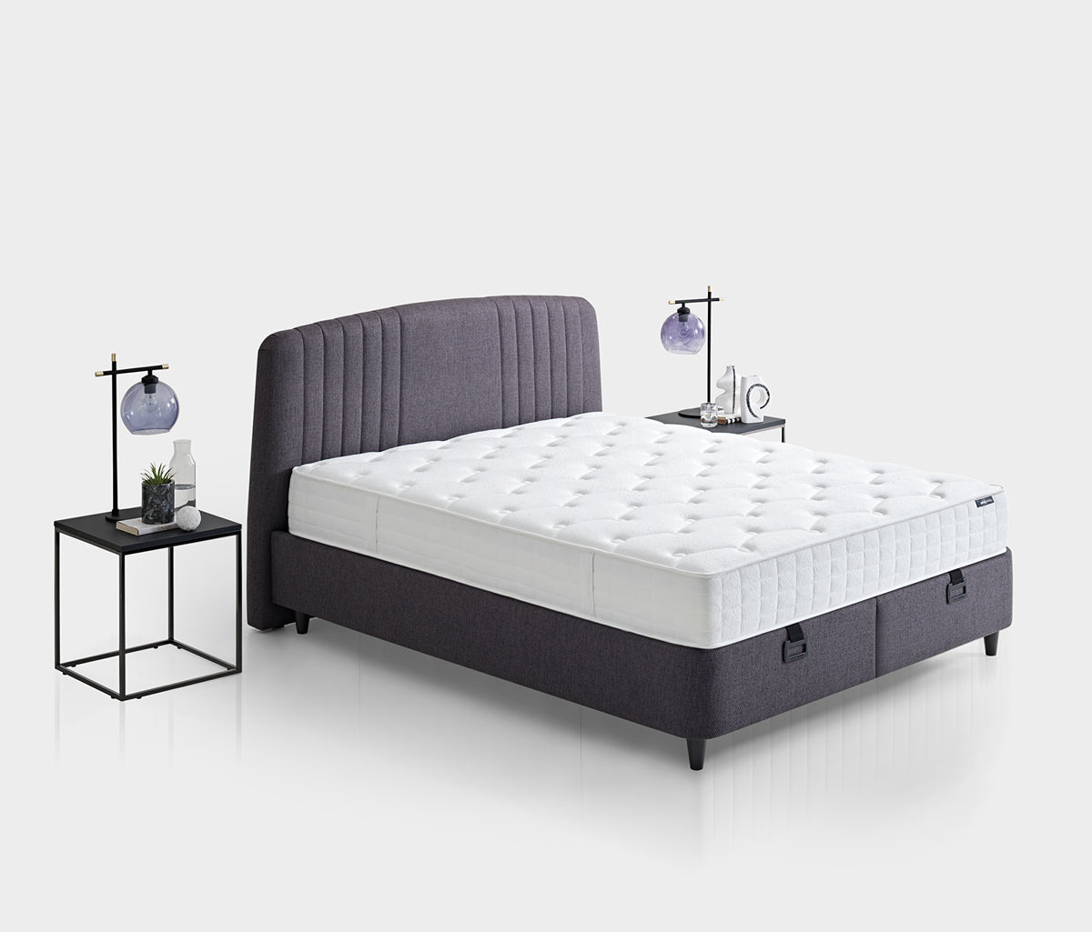 Silver Therapy Matras, boxspring en hoofdbord 3-delige set