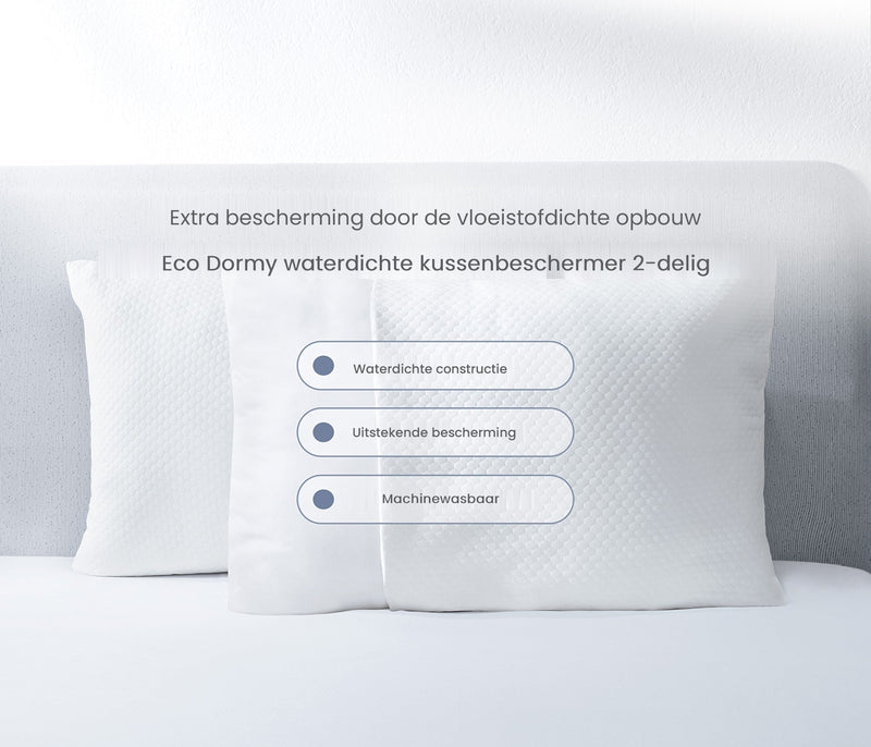 Eco Dormy Waterdichte kussenbeschermer 2-delig