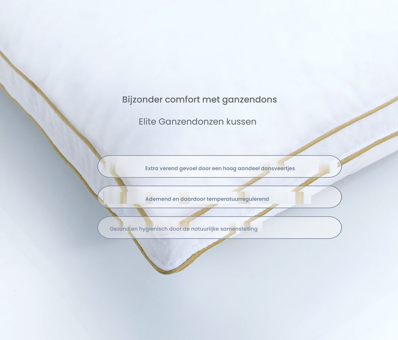Elite Ganzendonzen kussen