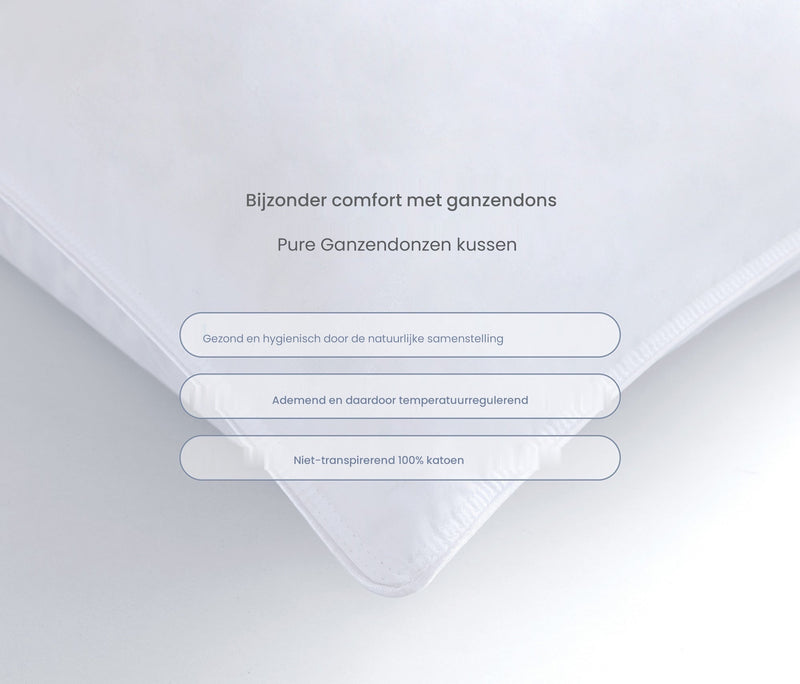 Pure Ganzendonzen kussen
