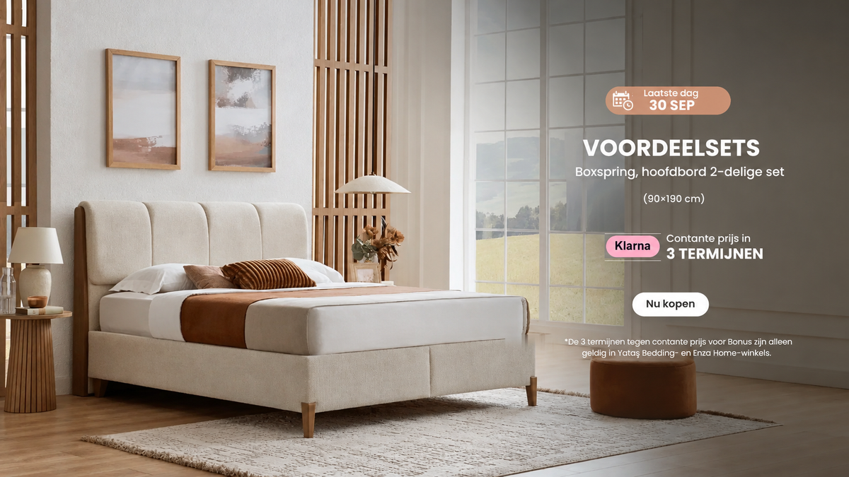 Voordeelsets - matras, boxspring en hoofdbord 3-delige set