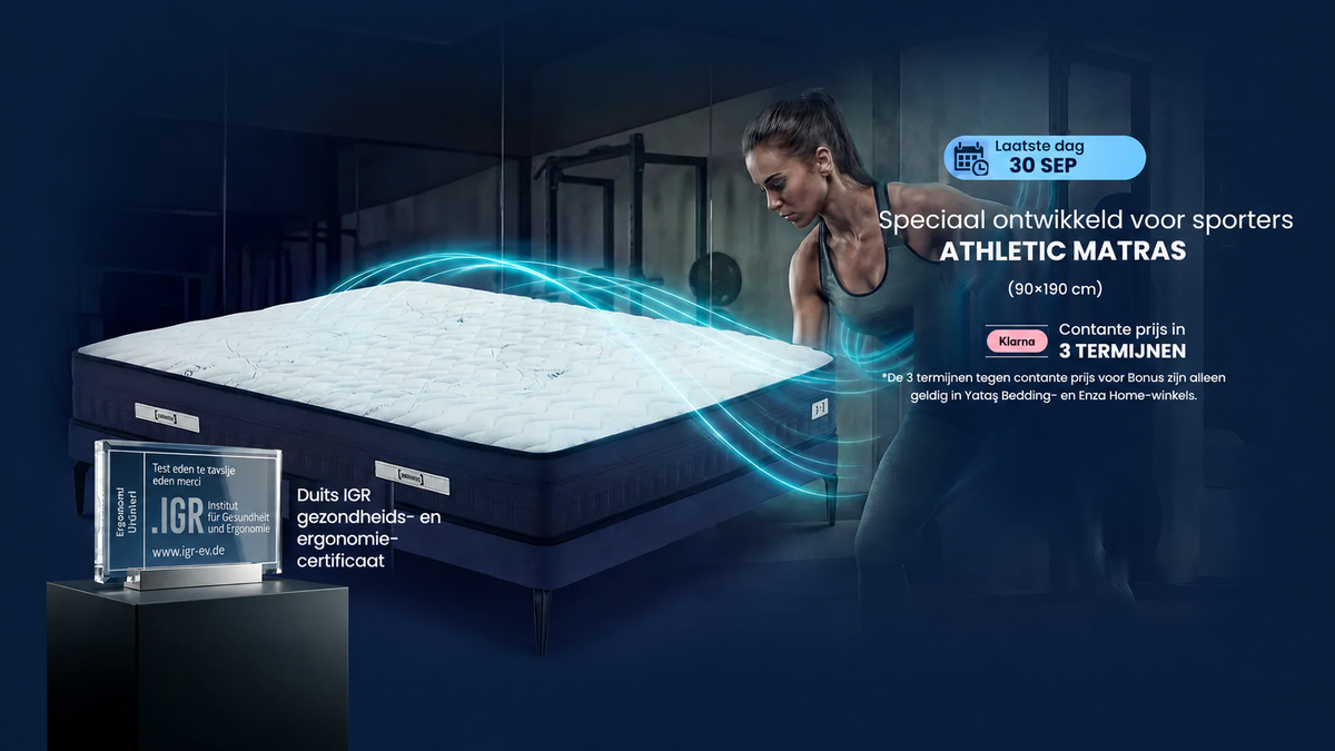 Athletic matras - speciaal ontwikkeld voor sporters
